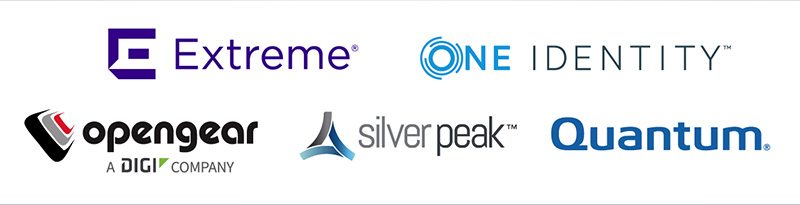Extreme Networks - One Identity - Opengear - Silver Peak - Quantum