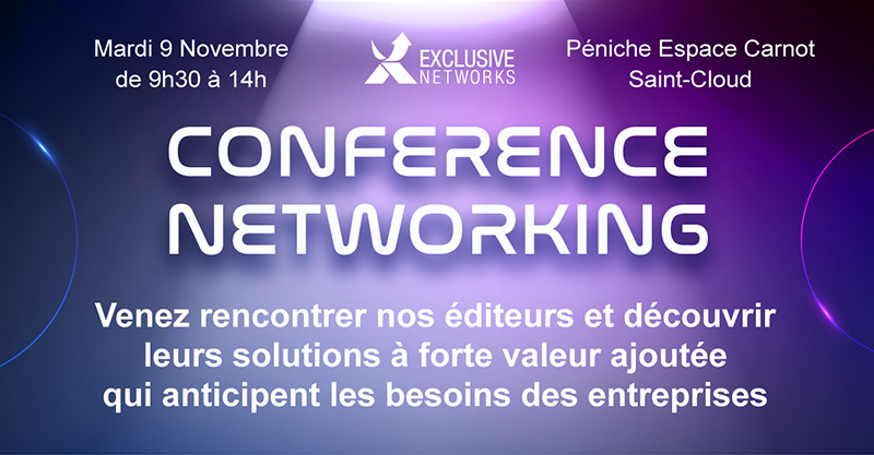Conférence Networking - Venez rencontrer les éditeurs et découvrir les solutions à forte valeur ajoutée qui anticipent les besoins des entreprises - Mardi 9 Novembre de 9h30 à 14h - Péniche Espace Carnot - Saint-Cloud